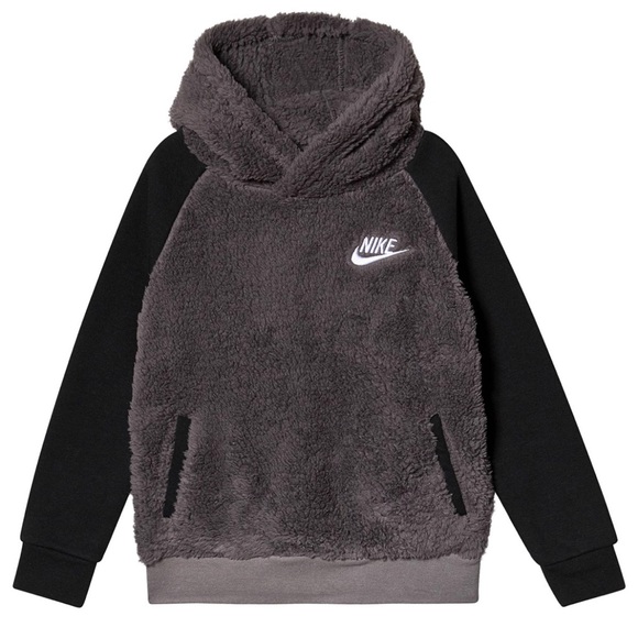 Nike Other - Nike Grey Sherpa Hoodie size 4t